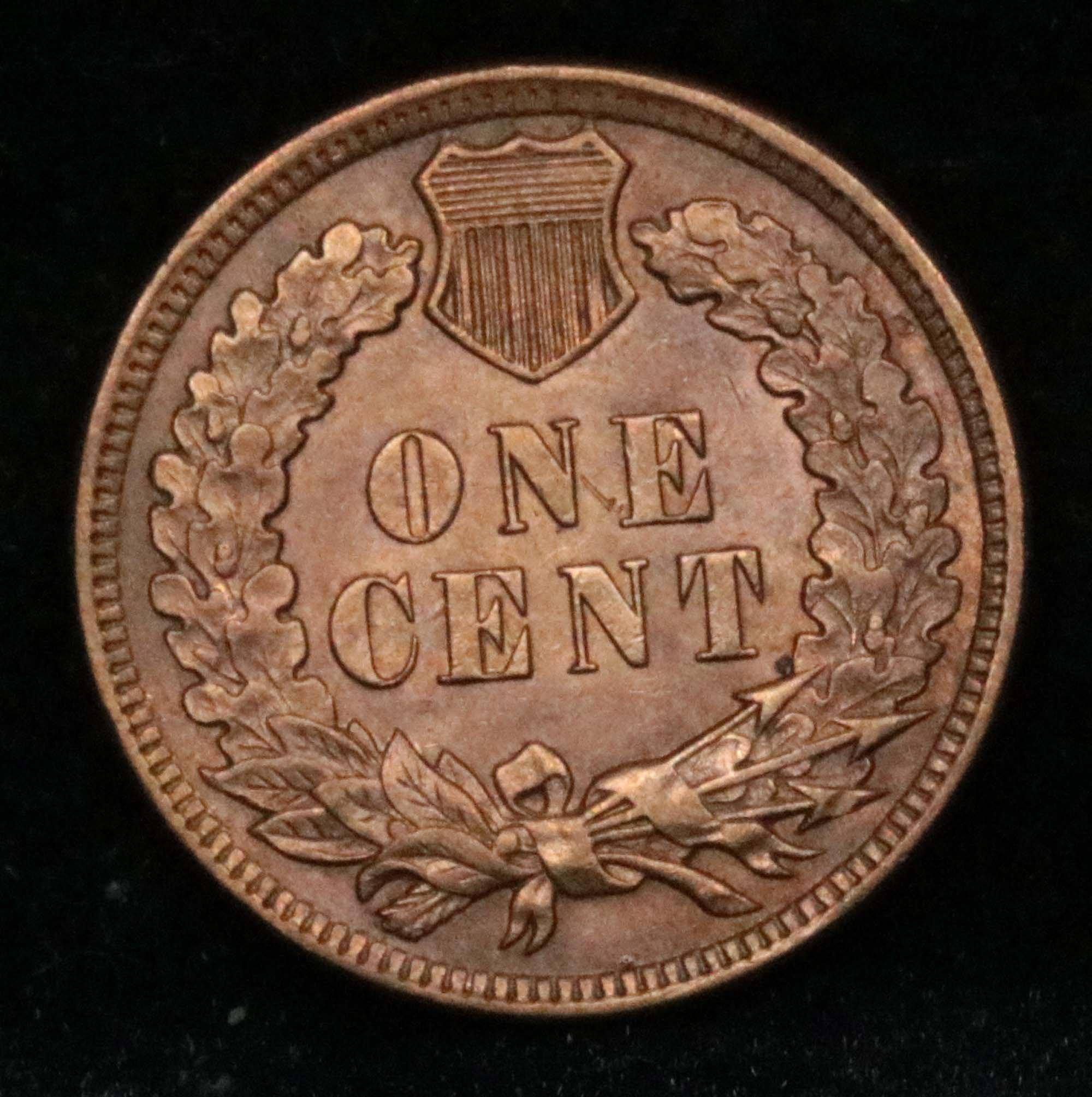 1907 Indian Cent 1c Grades Select Unc RD