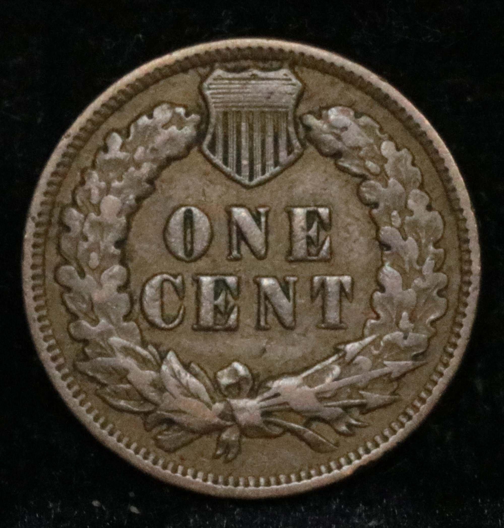 1909 Indian Cent 1c Grades vf, very fine