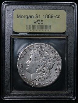 ***Auction Highlight*** 1889-cc Morgan Dollar $1 Graded vf++ by USCG. King