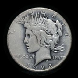 1928-p Peace Dollar $1 Grades vf, very fine (fc)