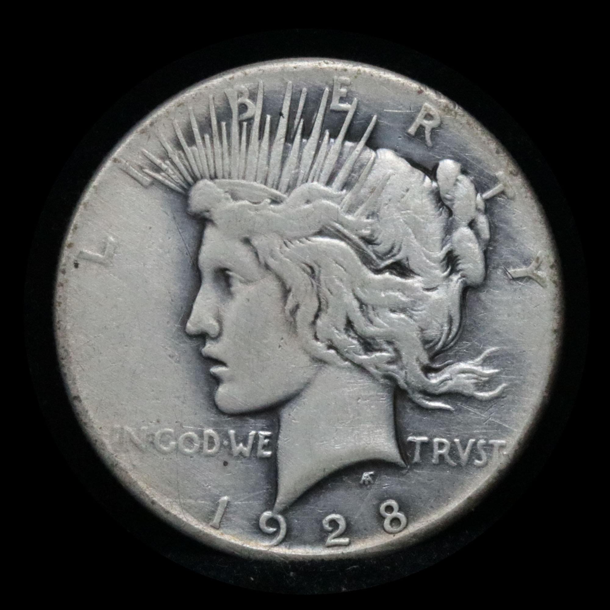 1928-p Peace Dollar $1 Grades vf, very fine (fc)