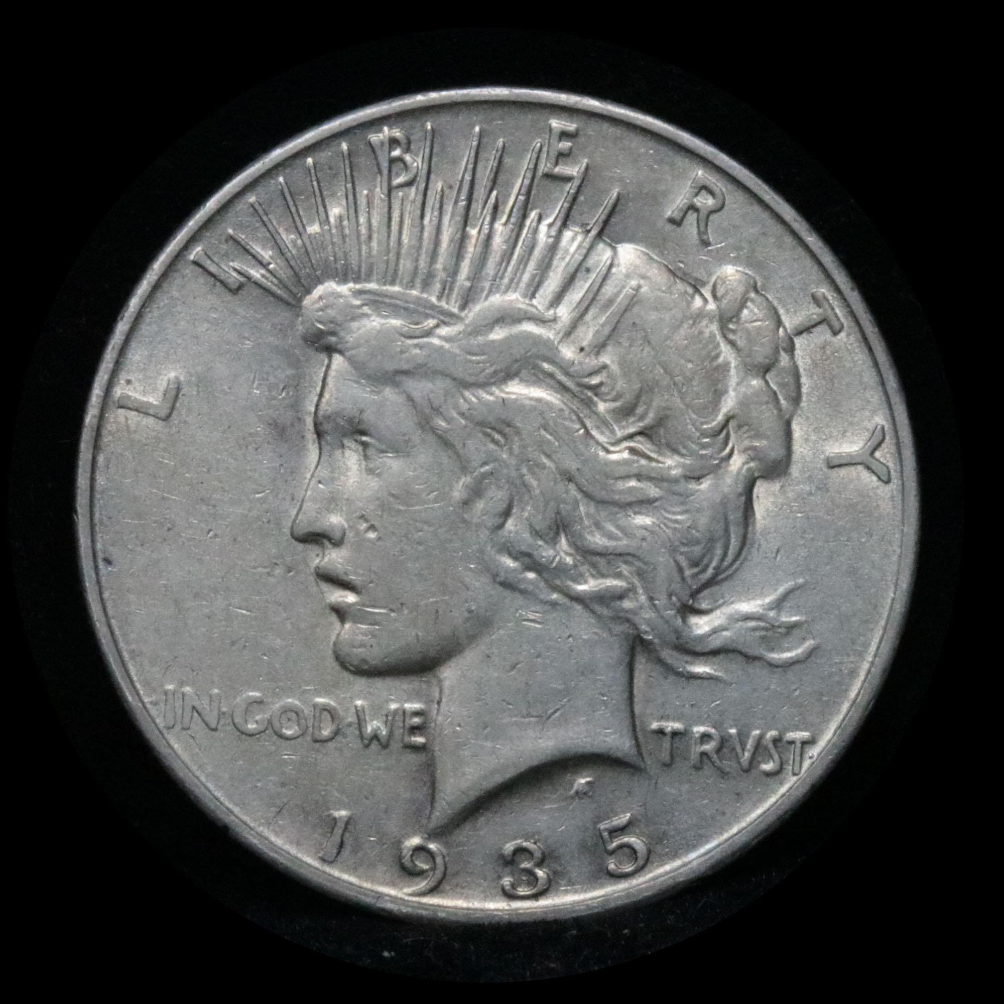 1935-s Peace Dollar $1 Grades xf