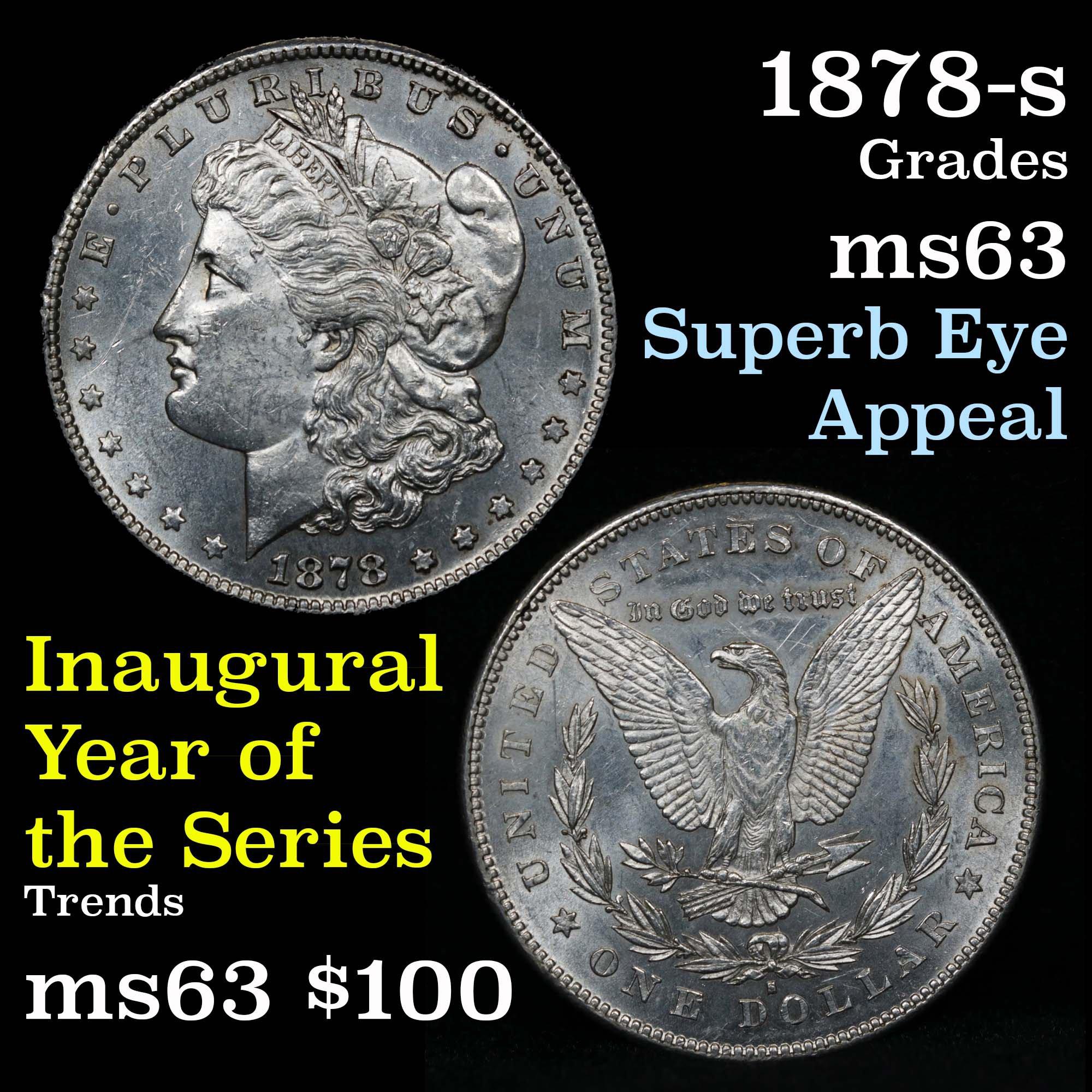 1878-s Morgan Dollar $1 Grades Select Unc