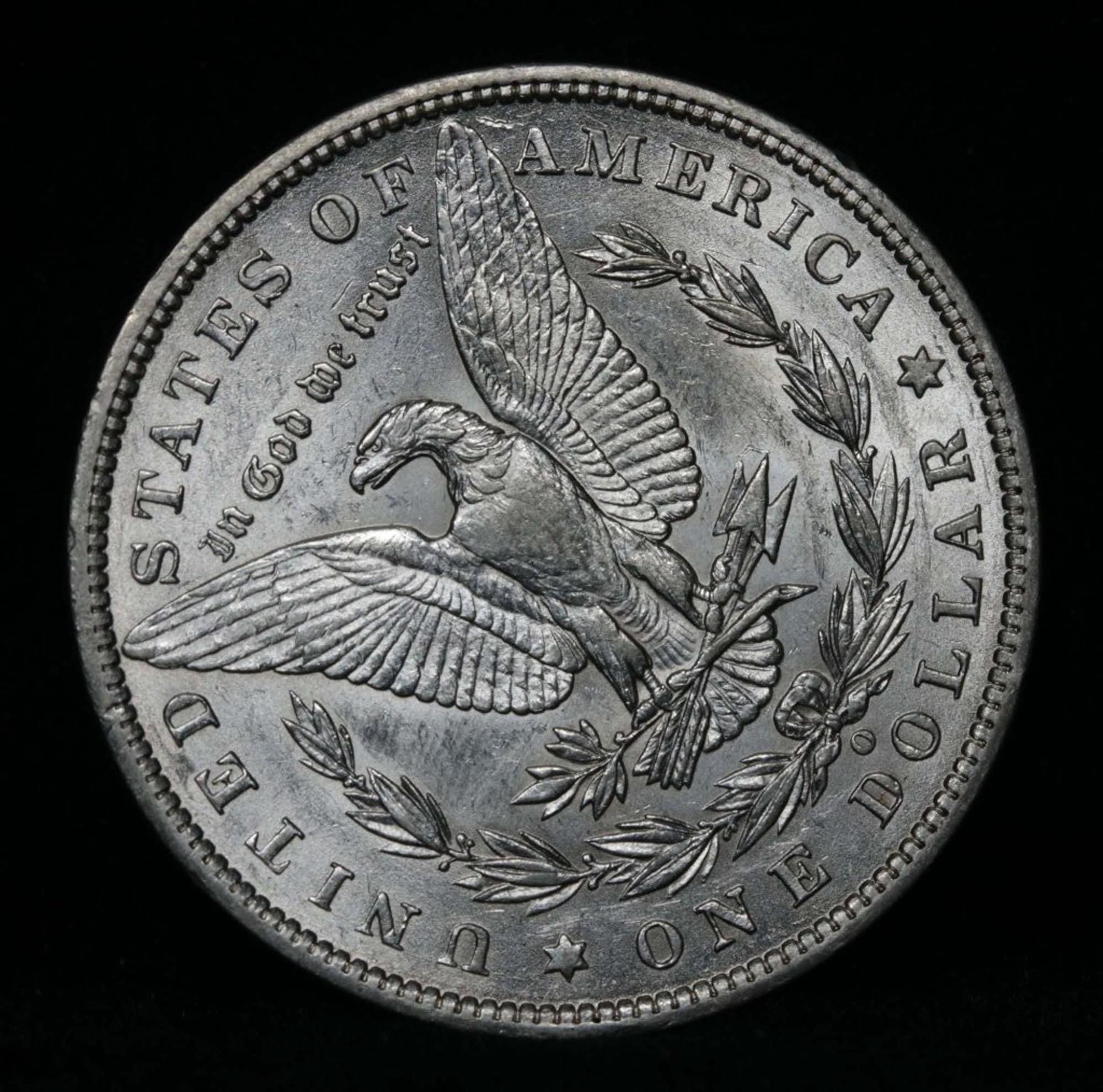 ***Auction Highlight** Ultra rare rotated die 1886-o Morgan Dollar $1 Graded Select Unc by USCG (fc)