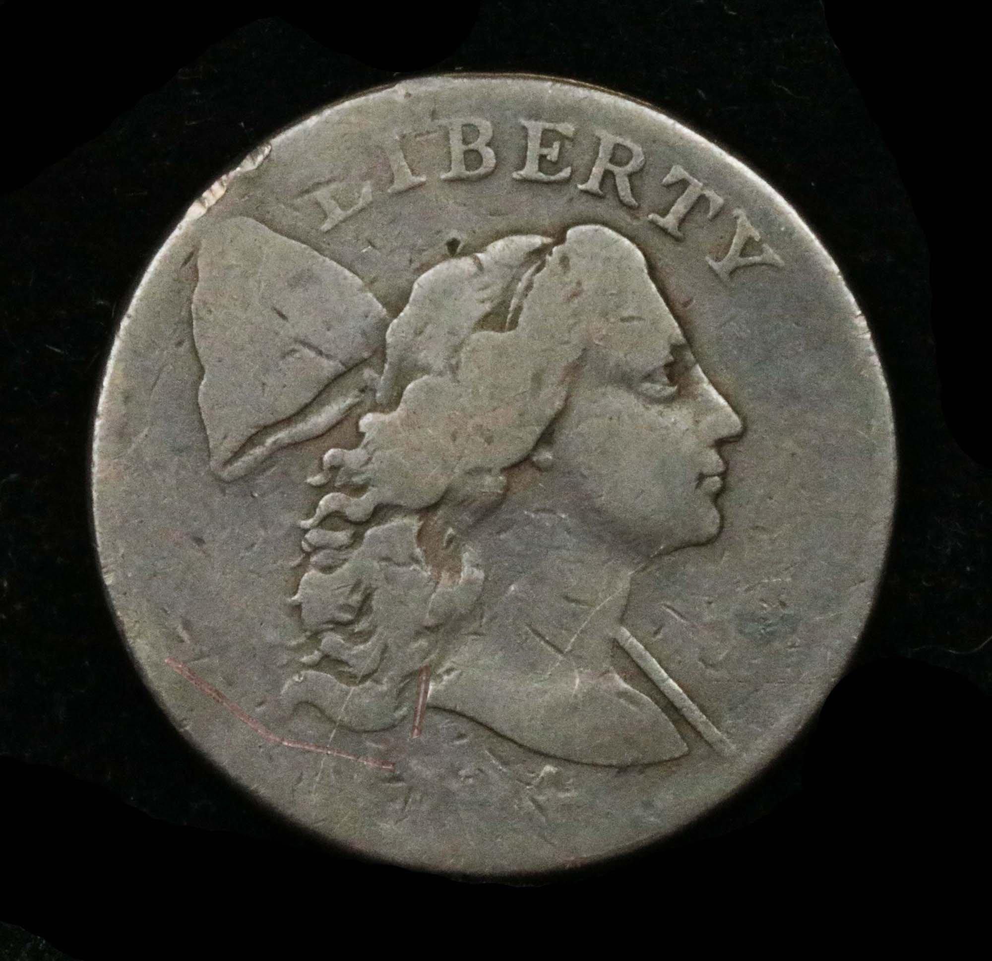 ***Auction Highlight*** 1794 Liberty Cap Flowing Hair large cent 1c Graded