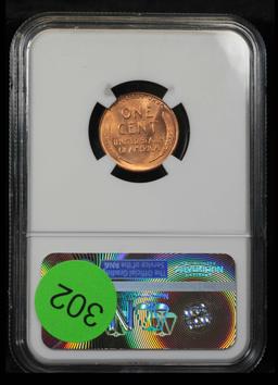 NGC 1956-p Lincoln Cent 1c Graded ms66 rd By NGC