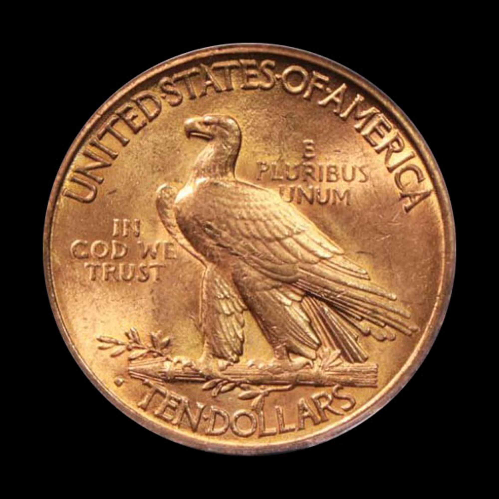 ***Auction Highlight*** 1916-s Gold Indian $10 Graded ms63 by ICG (fc)