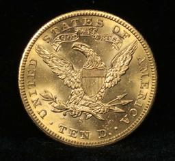 ***Auction Highlight*** 1901-s Gold Liberty Eagle $10 Graded Choice Unc by
