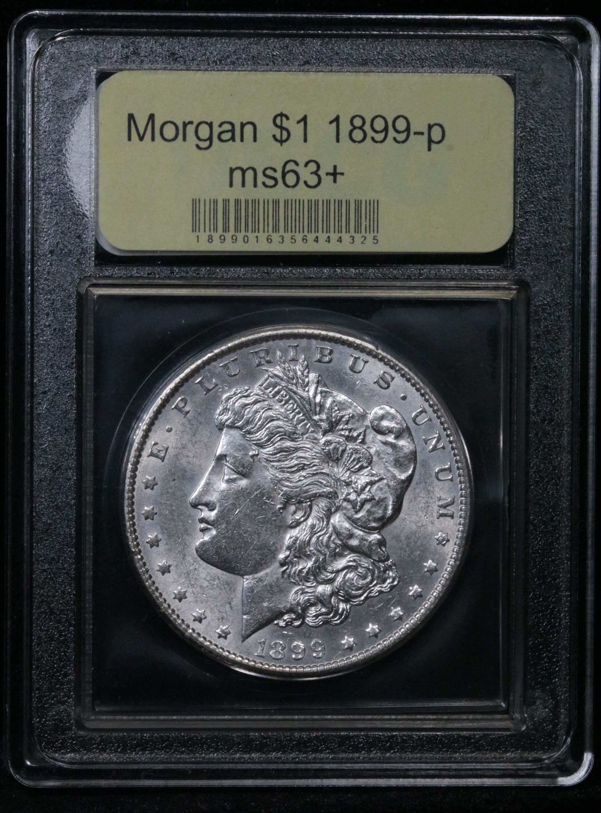 1899-p Morgan Dollar $1 Graded Select+ Unc by USCG. The 1899-p is one of th