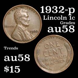 1932-p Lincoln Cent 1c Grades Choice AU/BU Slider