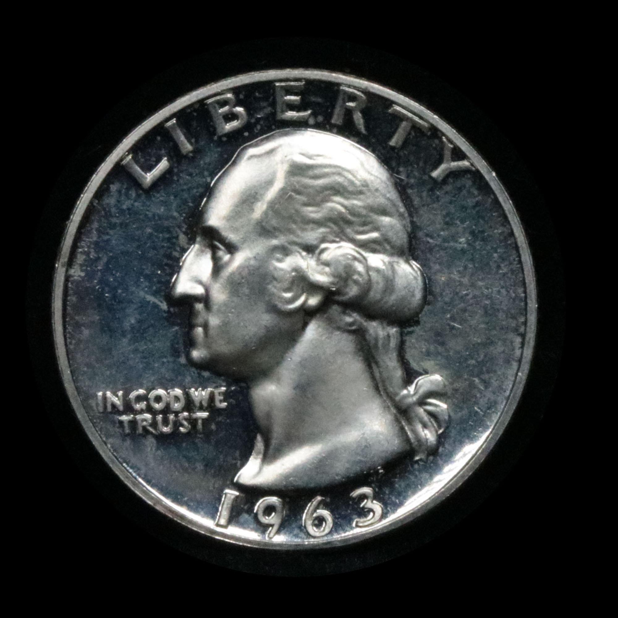 1963 Proof Washington Quarter 25c Grades pr65 CA