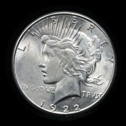 1922-s Peace Dollar $1 Grades Choice AU/BU Slider