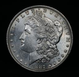 1887-p Morgan Dollar $1 Grades Choice Unc