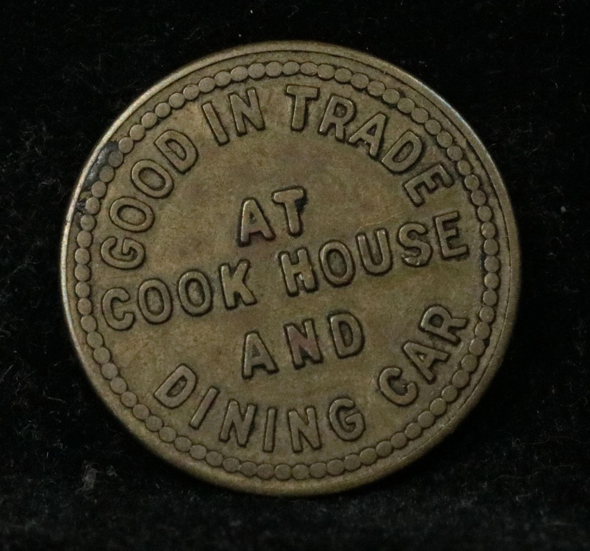 c. 1863 James E. Strates Store Card Token Grades xf+