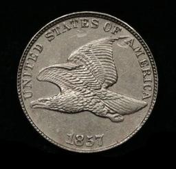 ***Auction Highlight*** 1857 Flying Eagle Cent 1c Graded Select Unc by USCG