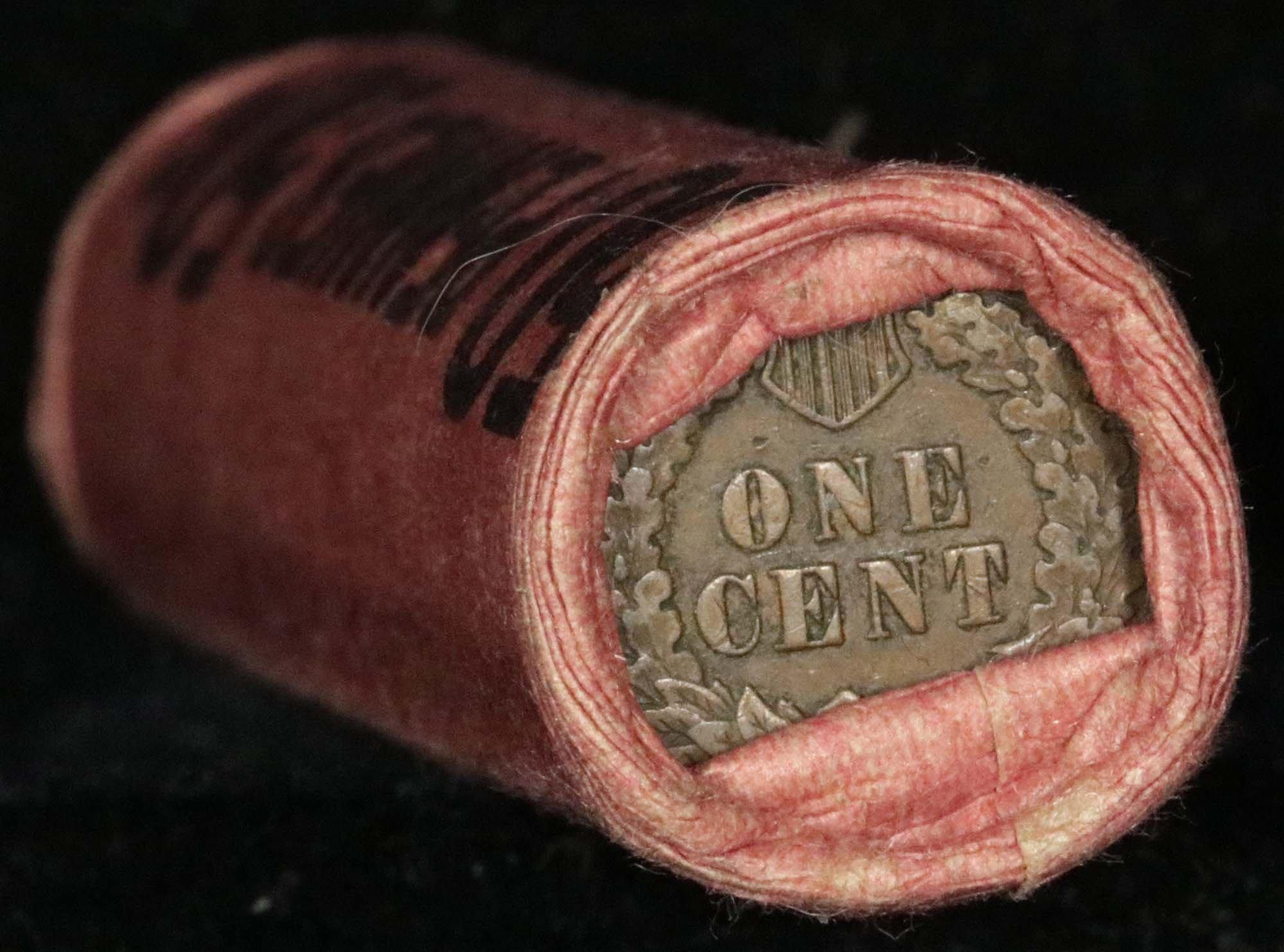 Indian Cent Roll, 1896 on one end and a vf++ reverse on the other Grades Above Average circ (fc)