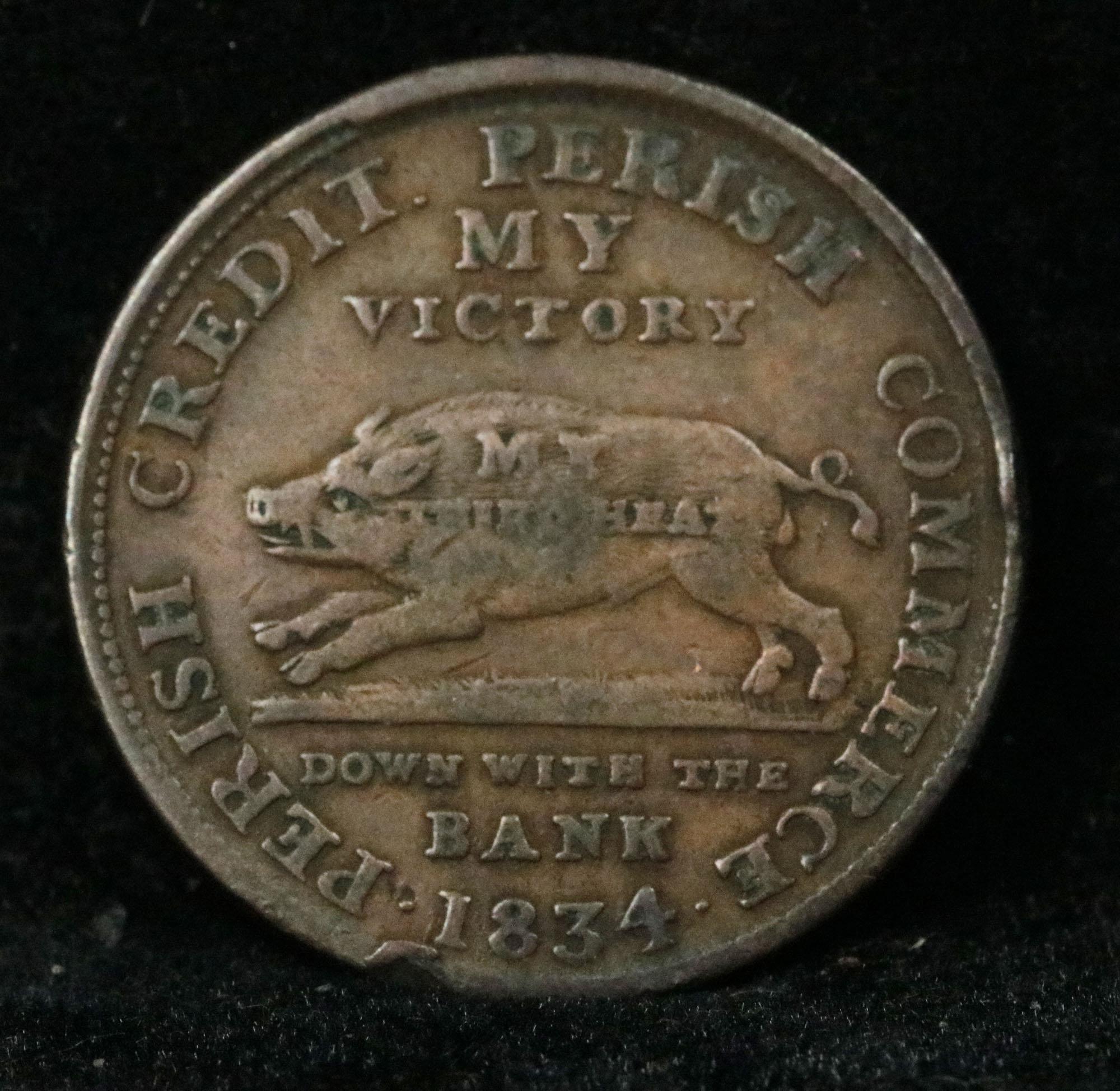 1834 My Victory Hard Times Token Grades xf details