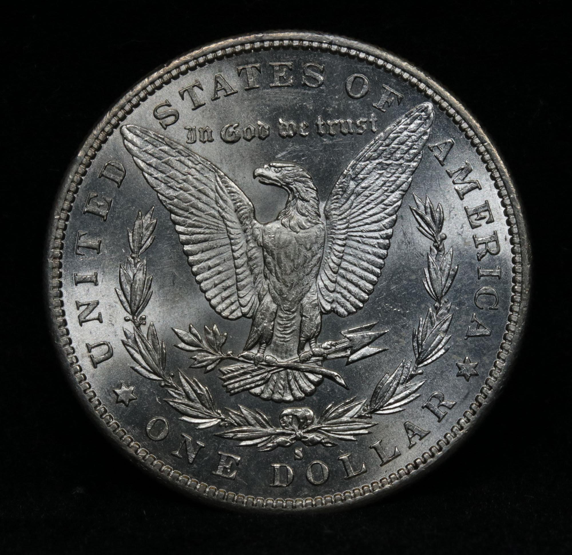 ***Auction Highlight*** Key date 1885-s Morgan Dollar $1 Graded Choice Unc by USCG (fc)