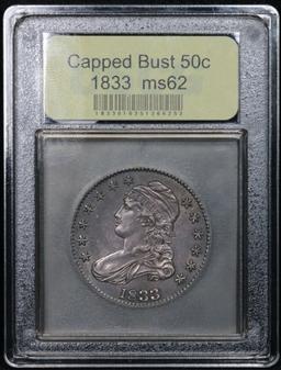 ***Auction Highlight*** 1833 Capped Bust Half Dollar 50c Graded Select Unc