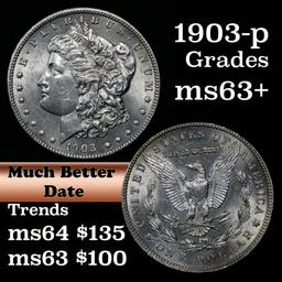 1903-p Morgan Dollar $1 Grades Select+ Unc