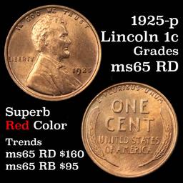 1928-p Lincoln Cent 1c Grades GEM Unc RD