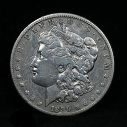 ***Auction Highlight*** 1889-cc Morgan Dollar $1 Graded vf+ by USCG (fc)