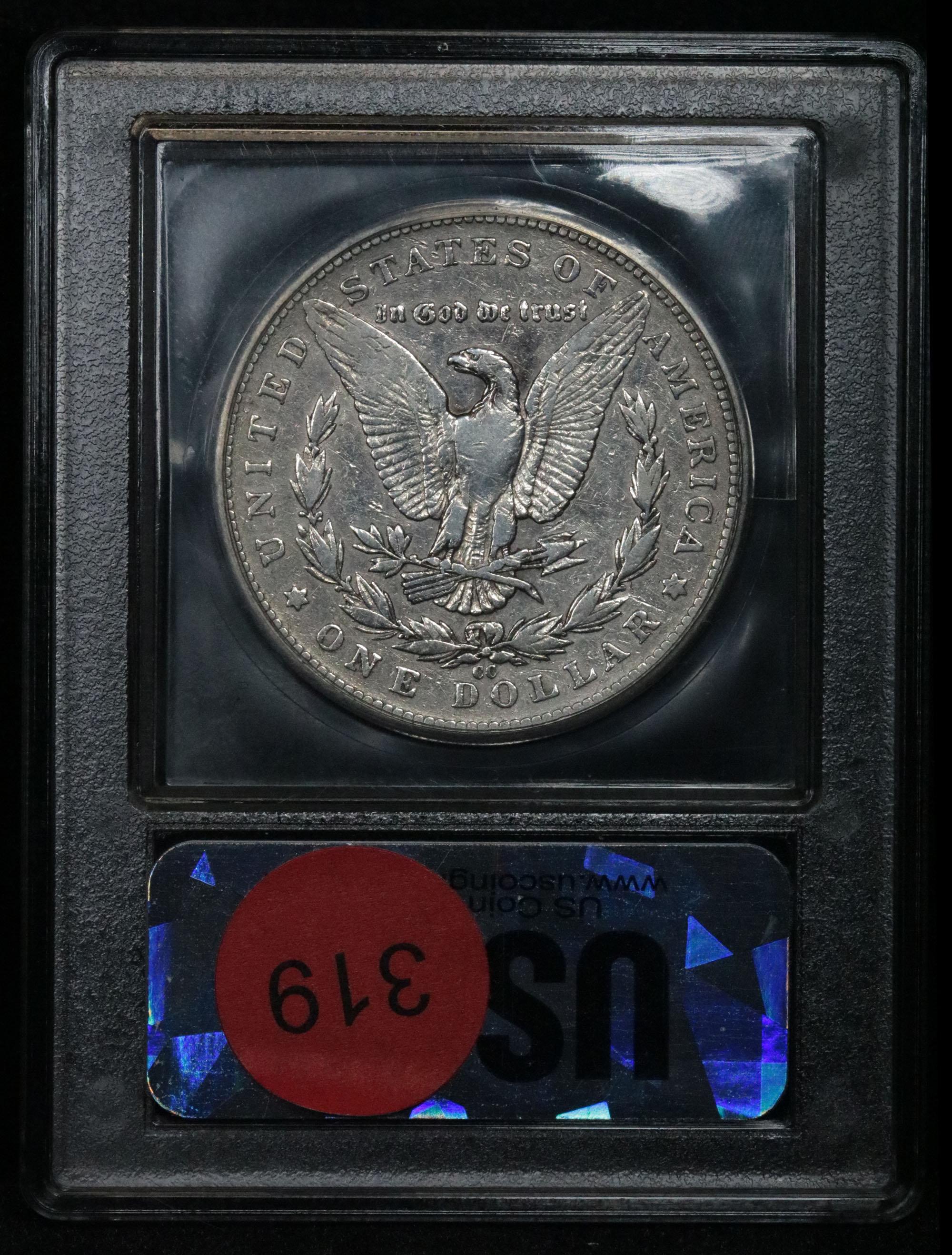 ***Auction Highlight*** 1889-cc Morgan Dollar $1 Graded vf+ by USCG (fc)