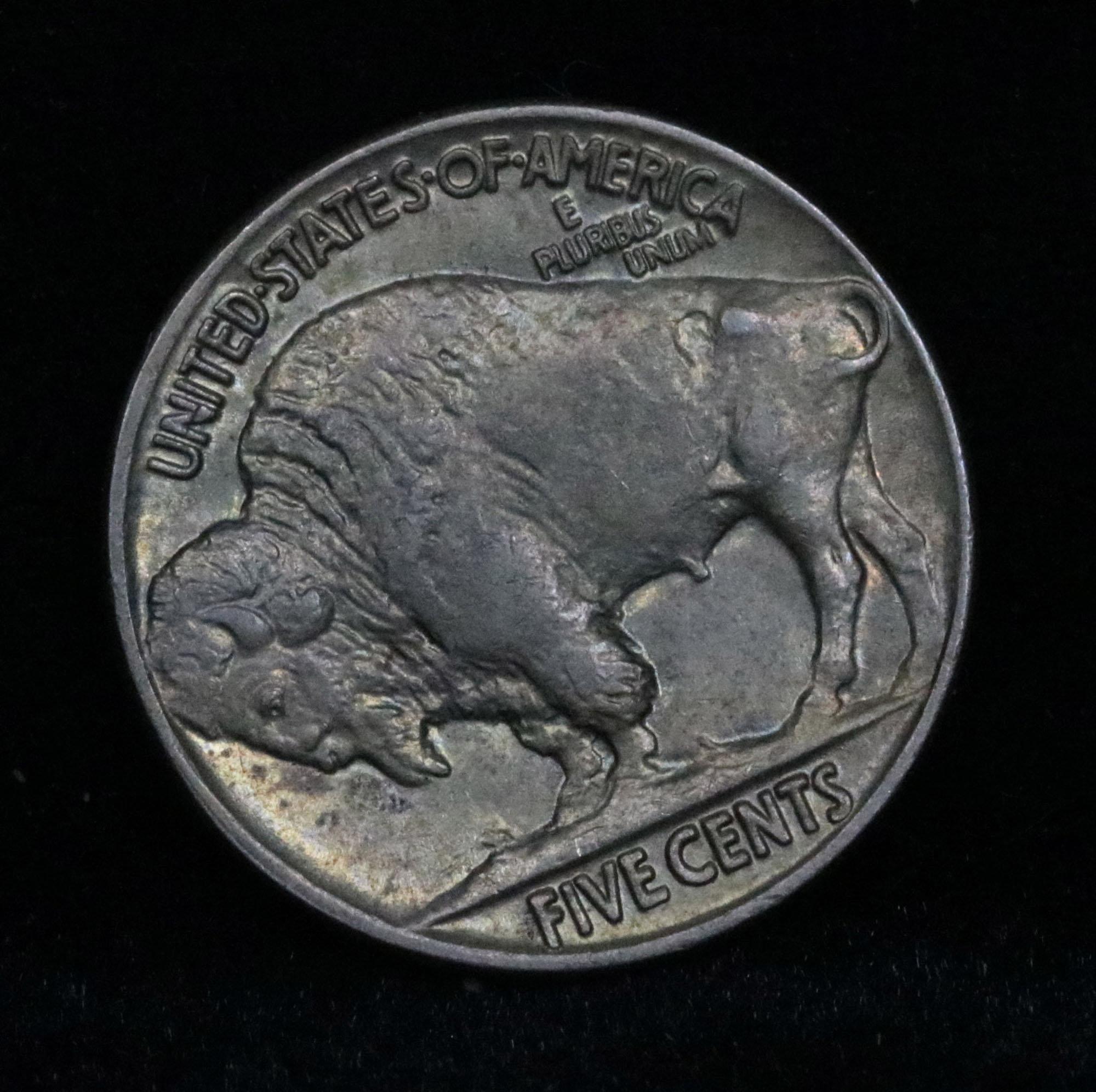 1936-p Buffalo Nickel 5c Grades Choice AU/BU Slider