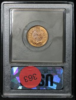 ***Auction Highlight*** 1875 Indian Cent 1c Graded GEM+ Unc RD by USCG (fc)