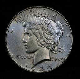 1934-p Peace Dollar $1 Grades Choice Unc (fc)