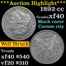 ***Auction Highlight*** 1892-cc Morgan Dollar $1 Grades xf (fc)