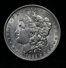 ***Auction Highlight*** 1882-o/s Vam 5 'Broken' Morgan Dollar $1 Graded Select+ Unc by USCG (fc)