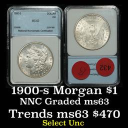 1900-s Morgan Dollar $1 Graded By NNC (fc)