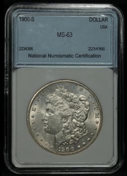 1900-s Morgan Dollar $1 Graded By NNC (fc)