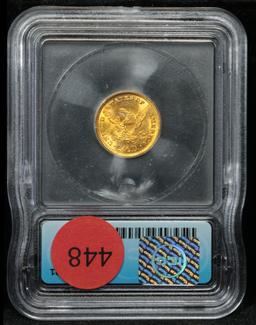 1907-p Liberty Head Gold $2 1/2 Graded ms63 By ICG (fc)