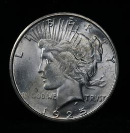 ***Auction Highlight*** 1925-s Peace Dollar $1 Grades Choice+ Unc (fc)