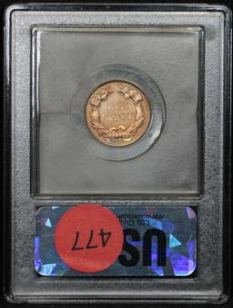 ***Auction Highlight*** 1857 Flying Eagle Cent 1c Graded Choice Unc by USCG (fc)