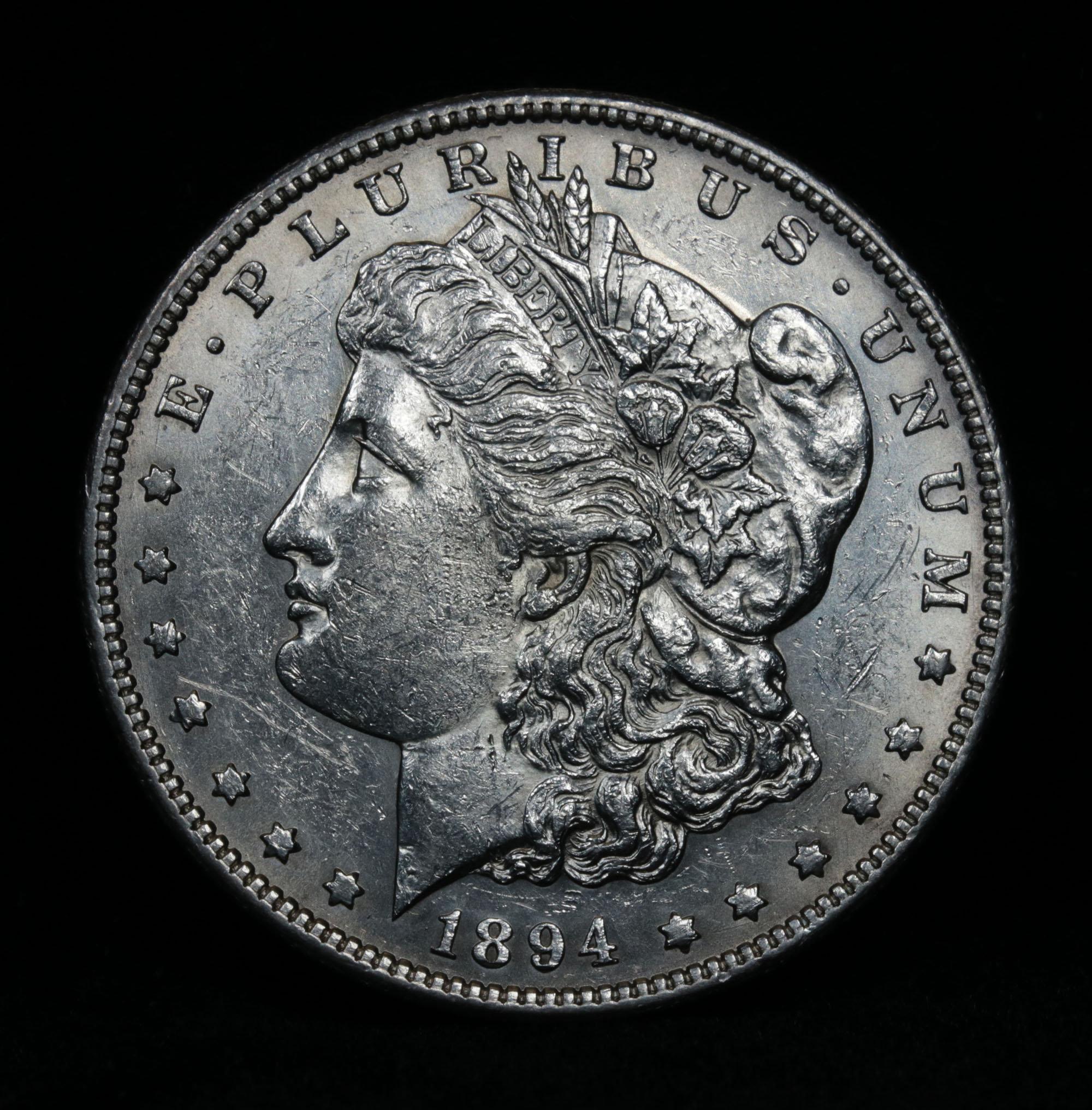 ***Auction Highlight*** Key date 1894-s Morgan Dollar $1 Graded BU+ by USCG (fc)