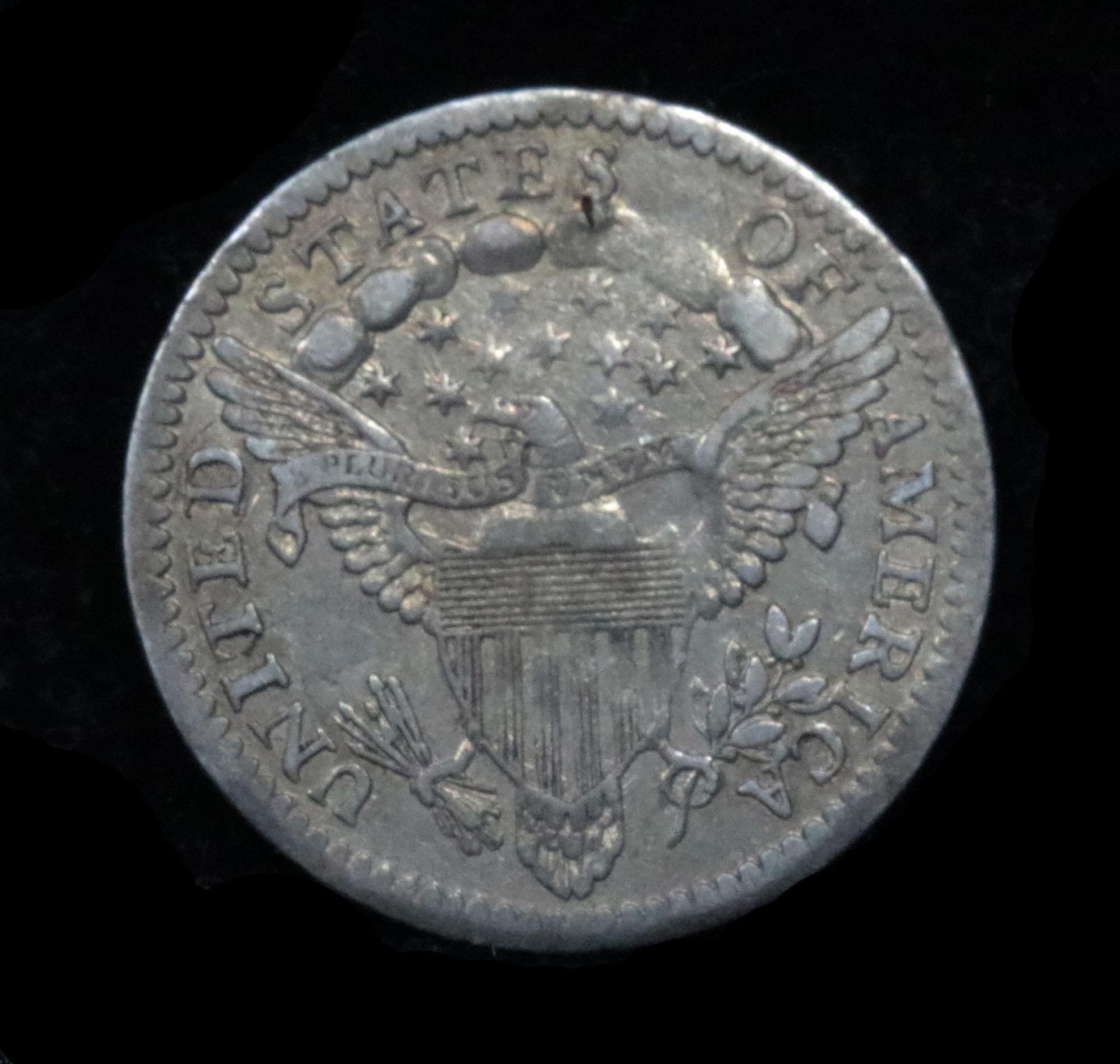 ***Auction Highlight*** 1800 Draped Bust Half Dime 1/2 10c Grades AU, Almost Unc (fc)