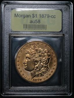 ***Auction Highlight*** 1879-cc Morgan Dollar $1 Graded Choice AU/BU Slider by USCG (fc)