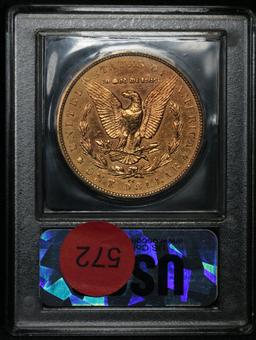 ***Auction Highlight*** 1879-cc Morgan Dollar $1 Graded Choice AU/BU Slider by USCG (fc)