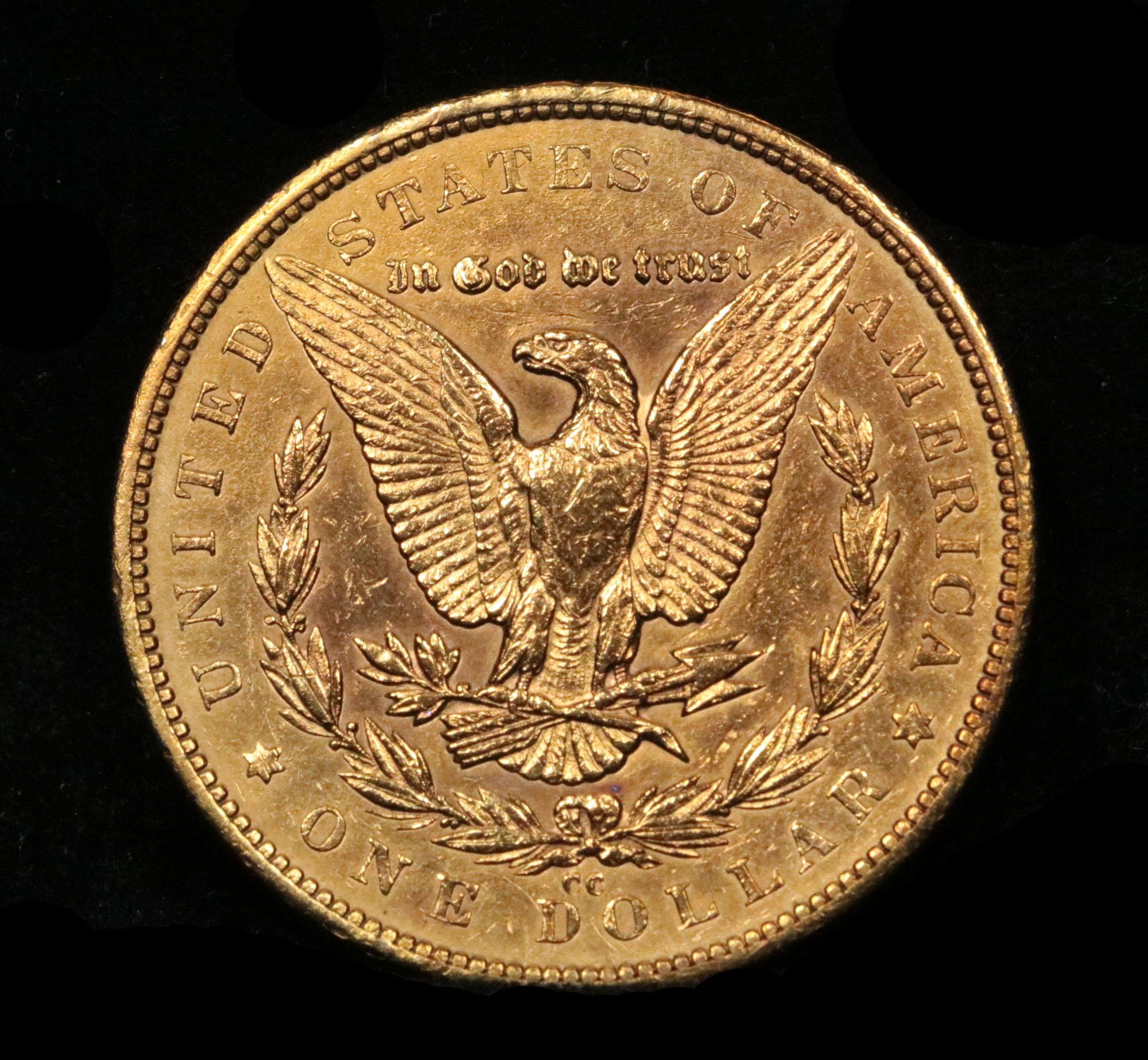 ***Auction Highlight*** 1879-cc Morgan Dollar $1 Graded Choice AU/BU Slider by USCG (fc)