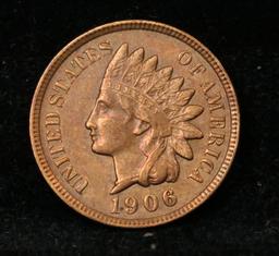 1906 Indian Cent 1c Grades Choice AU/BU Slider