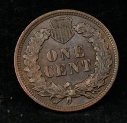 1902 Indian Cent 1c Grades Choice AU