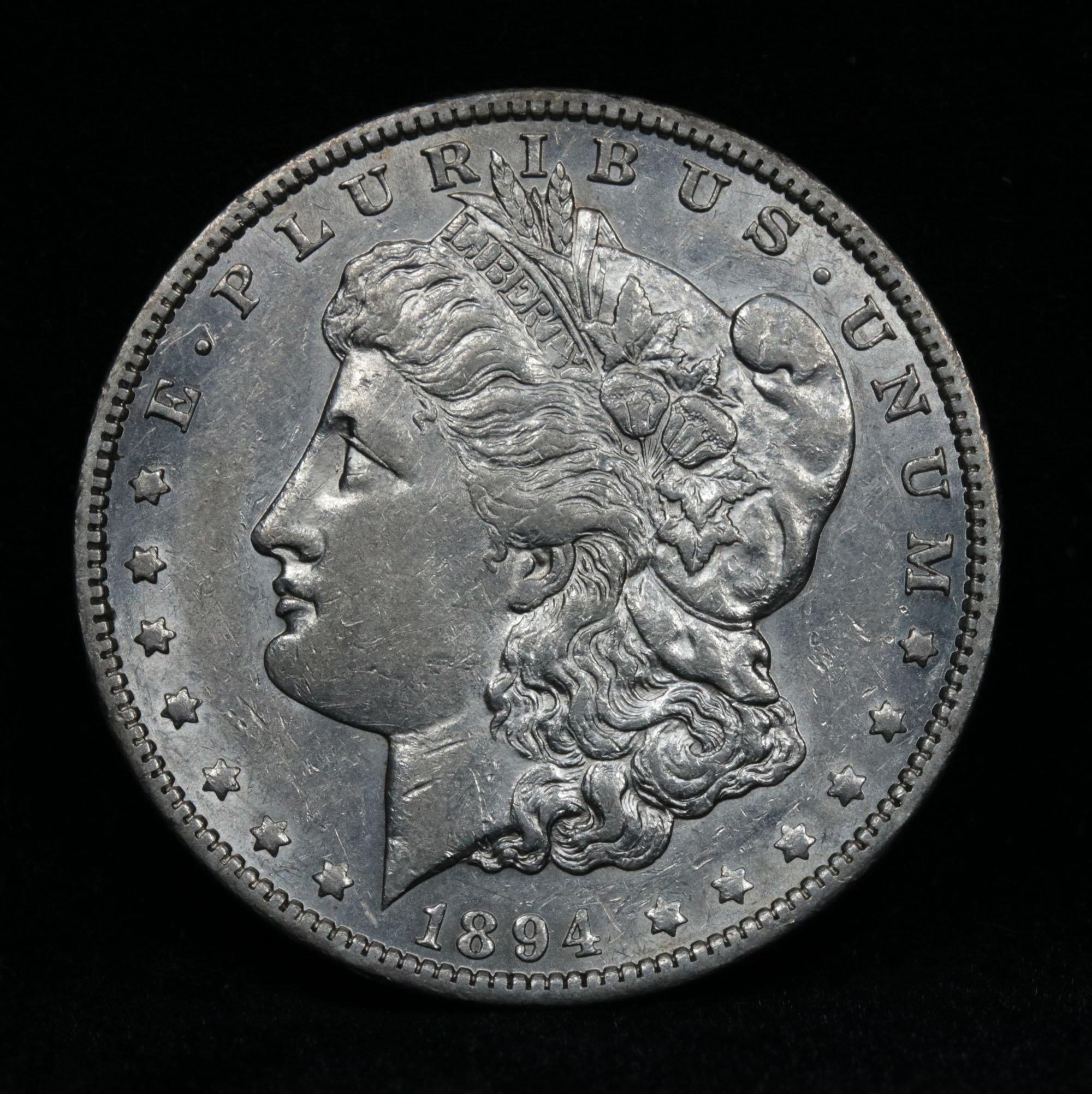 ***Auction Highlight*** Key date 1894-o Morgan Dollar $1 Graded BU+ by USCG (fc)