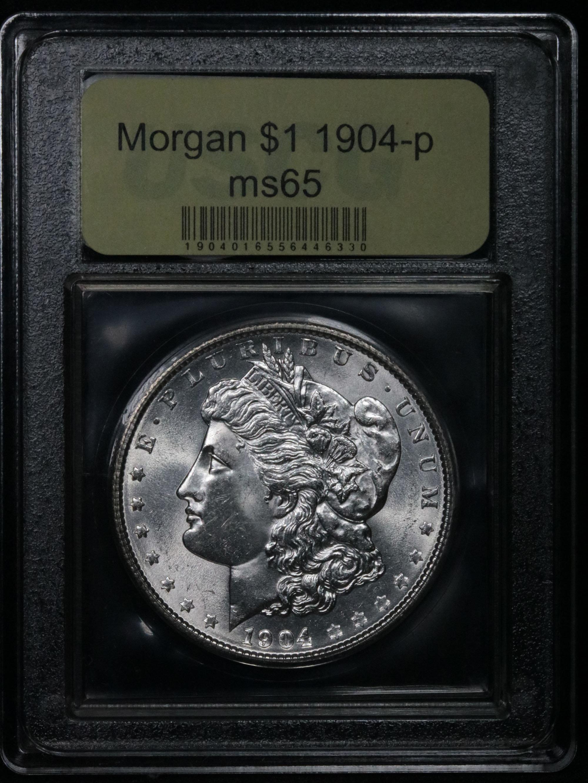 ***Auction Highlight*** 1904-p Morgan Dollar $1 Graded GEM Unc by USCG (fc)