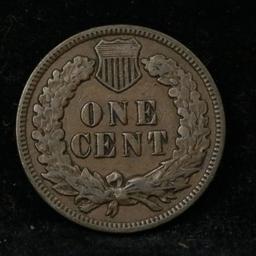 1909 Indian Cent 1c Grades xf+