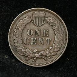1899 Indian Cent 1c Grades AU, Almost Unc