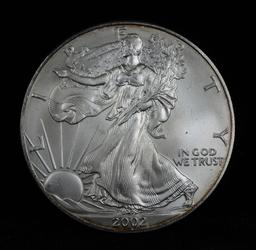 2002 Silver Eagle Dollar $1 Grades GEM+++ Unc