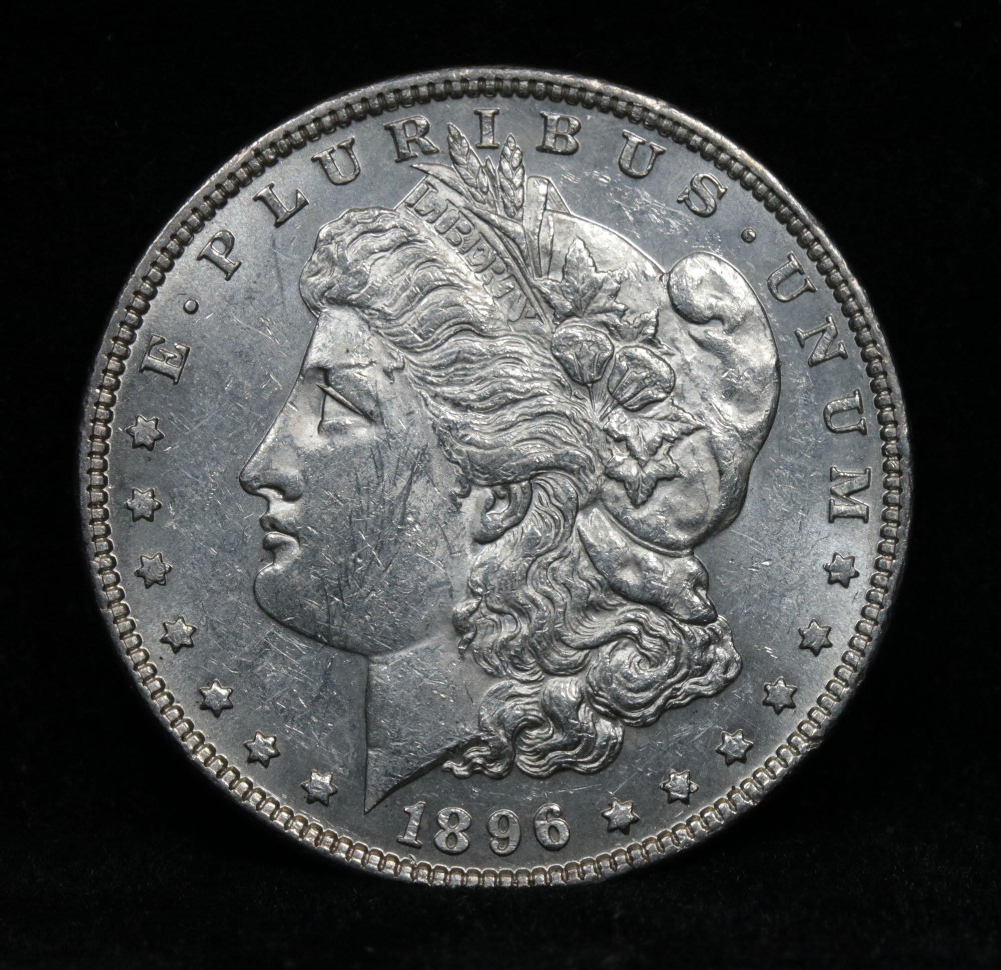 1896-p Morgan Dollar $1 Grades Select Unc PL